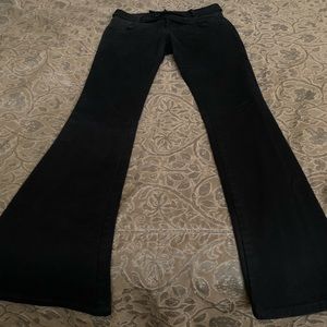 BCBGeneration size 25 black cotton flare pants